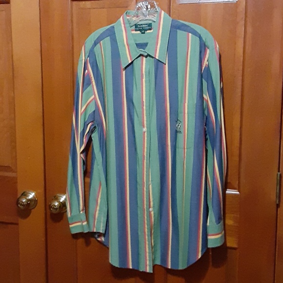 Lauren Ralph Lauren Stripe Button Down Blouse - Picture 1 of 4